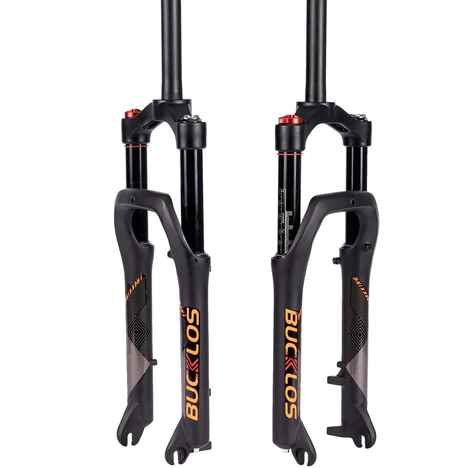 BUCKLOS 20 Inch Air MTB Suspension Fork 4.0 Fat Tire, 140mm Travel, 135mm Hub for Snow & Beach E-Bikes