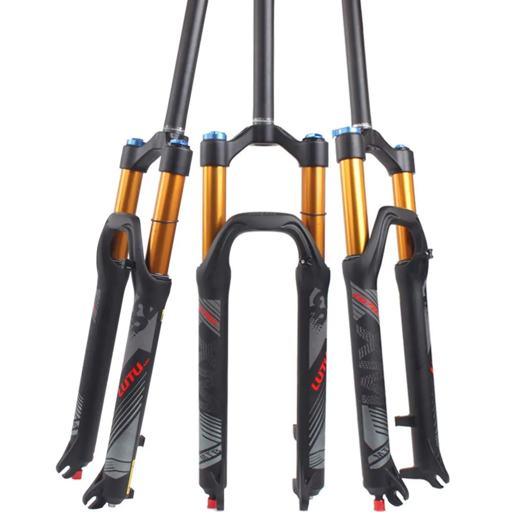 BUCKLOS 26/27.5/29 Air MTB Suspension Fork - Rebound Adjust, Ultralight Gas Shock, 120mm Travel