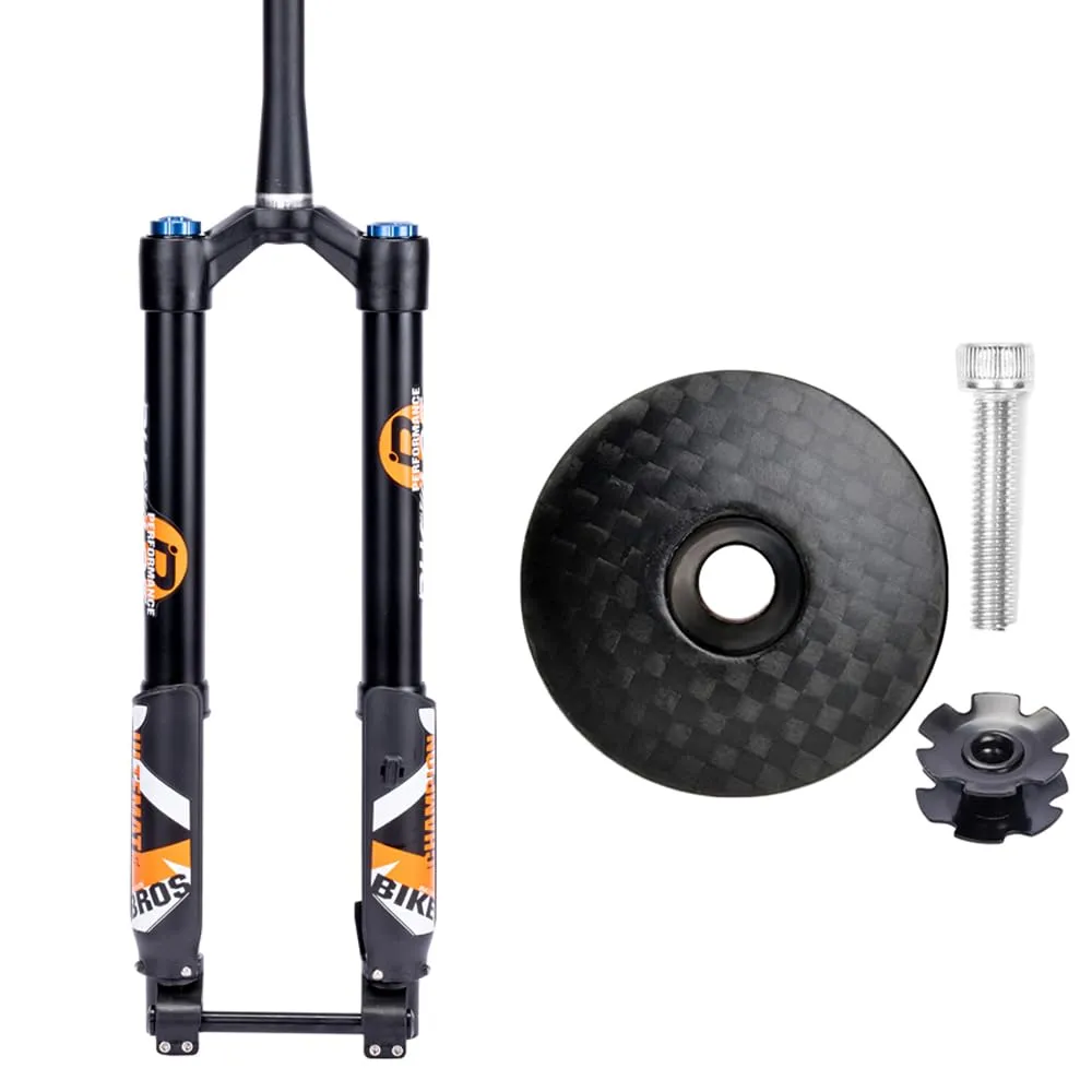 BUCKLOS 26/27.5/29' Bike Air Suspension Downhill Fork, Thru Axle Boost 15x110mm, Travel 140mm