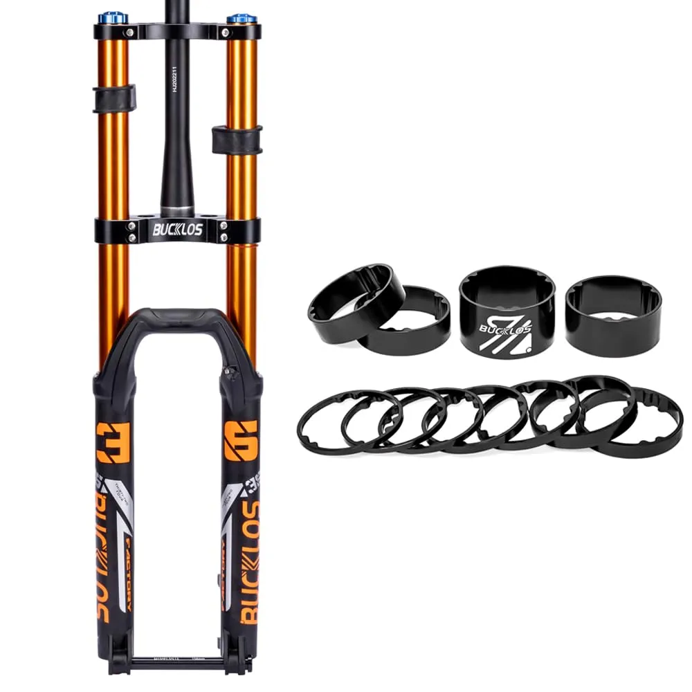 BUCKLOS 29' Downhill Air Suspension Fork 180mm Travel, 15x110mm Boost, 36mm Stanchion, Black