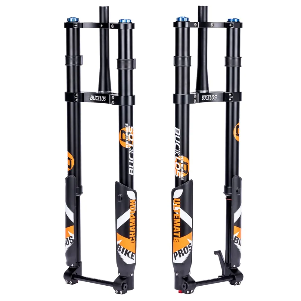 BUCKLOS Fat Tire 5.0 20/26' Air Electric Mountain Bike Fork - Adjustable 140/180mm Travel