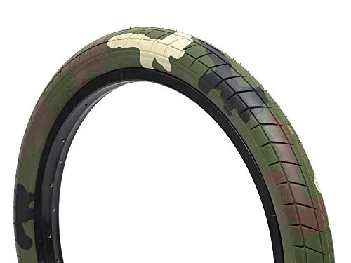 BURN TIRE 20' x 2.35' Desert Camouflage - Tough, Durable Clincher Tire with Exclusive Tread Pattern