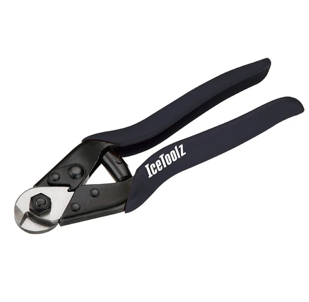 Cable Cutters Steel Tool for Bicycle, 0mm - 7mm Cutting Range, Ergonomic Design by IceToolz