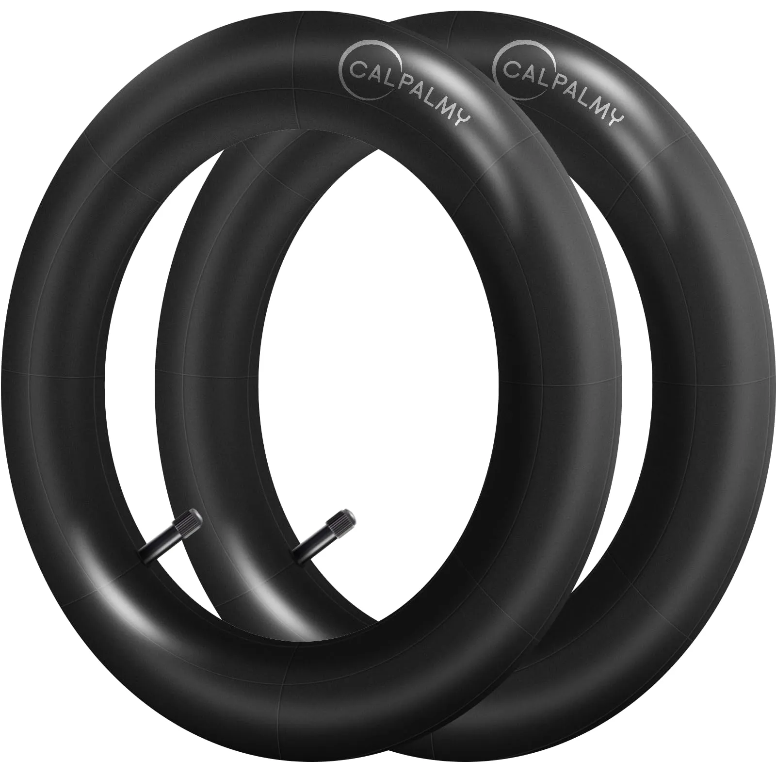 CALPALMY 2-Pack Butyl Rubber Fat Tire Tubes 20x4' for Mountain Bikes & E-Bikes with 32mm Schrader Valve
