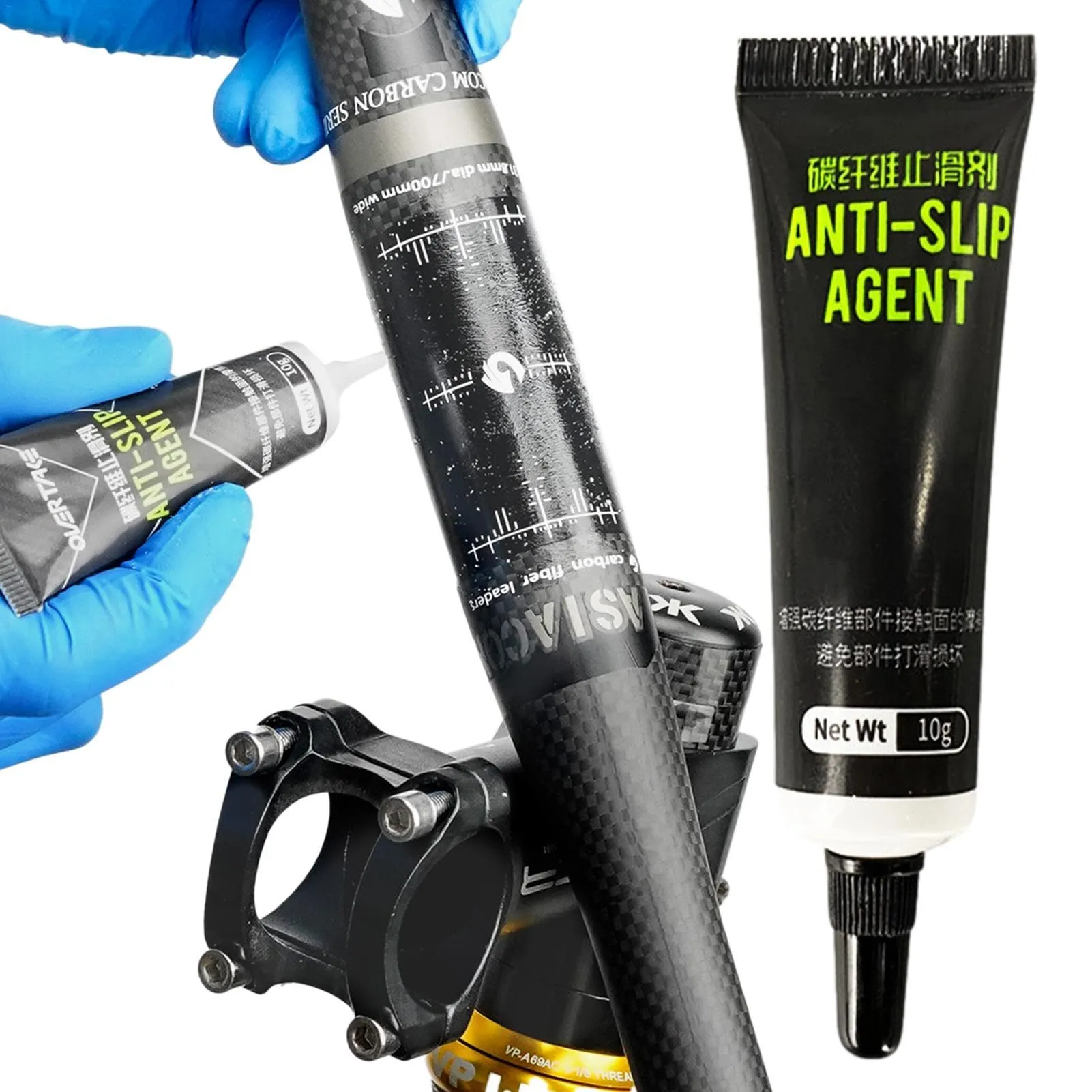 Carbon Fiber Bike Grease - Anti-Slip Assembly Gel for Mountain Bikes - 10G DT Swiss