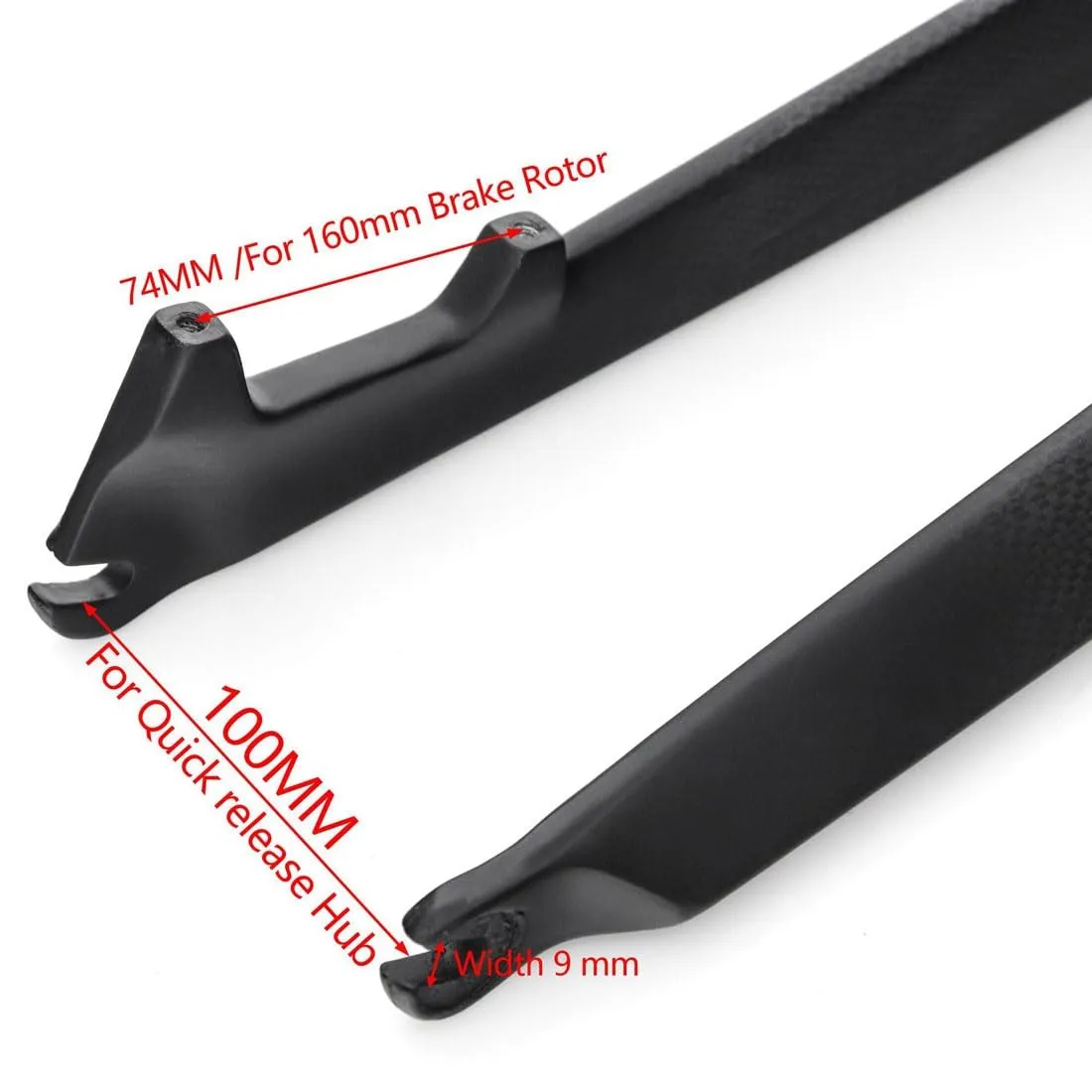 thumbnail image 2 of 26" TOSEEK 1-1/8" Full Carbon Fiber MTB Fork Disc Brake Rigid Super Light Fork E 2 of 9