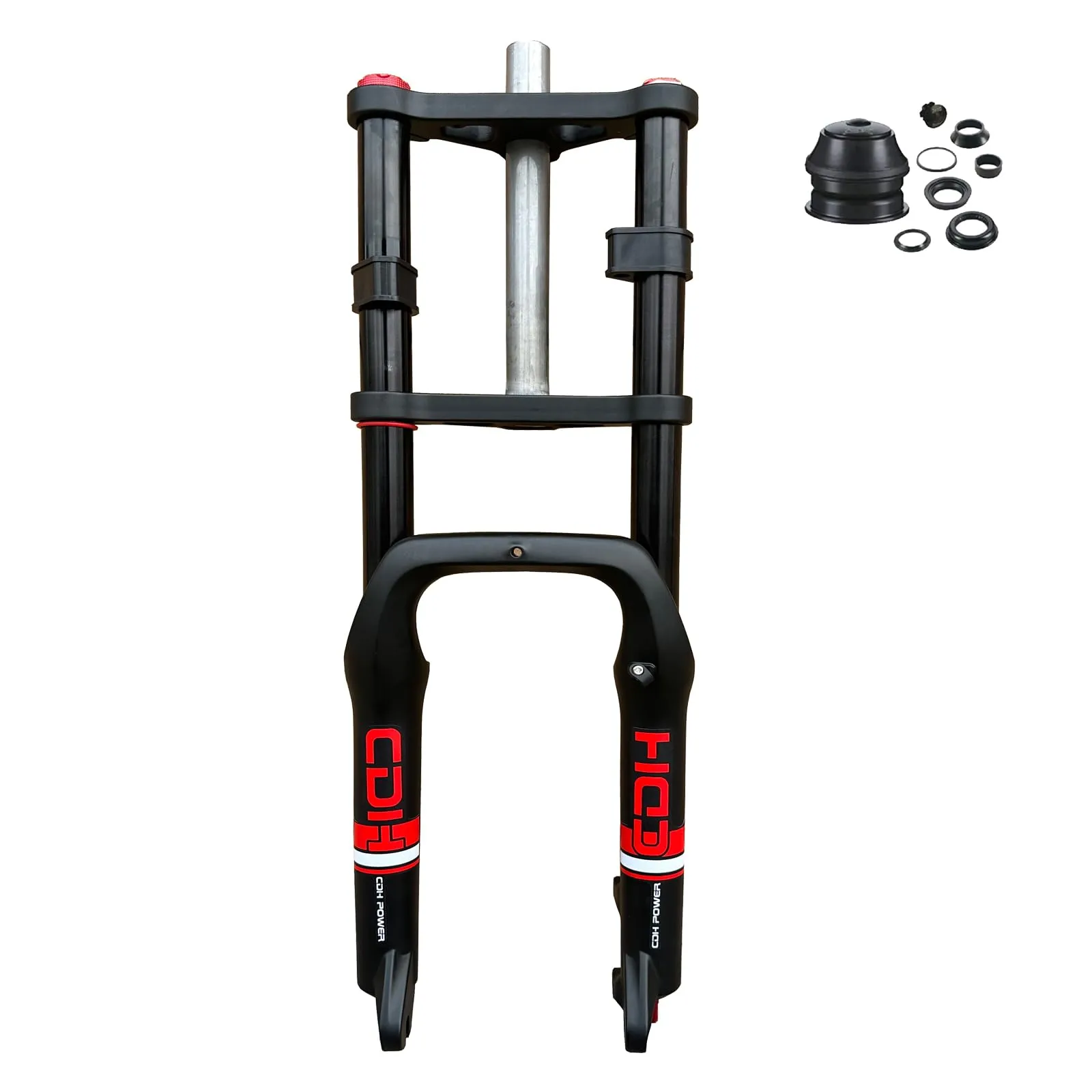 CDHPOWER 20' Air Suspension Fork for 4.0' Fat Tire Bikes, Quick Release, Disc Brake, E-bike Compatible