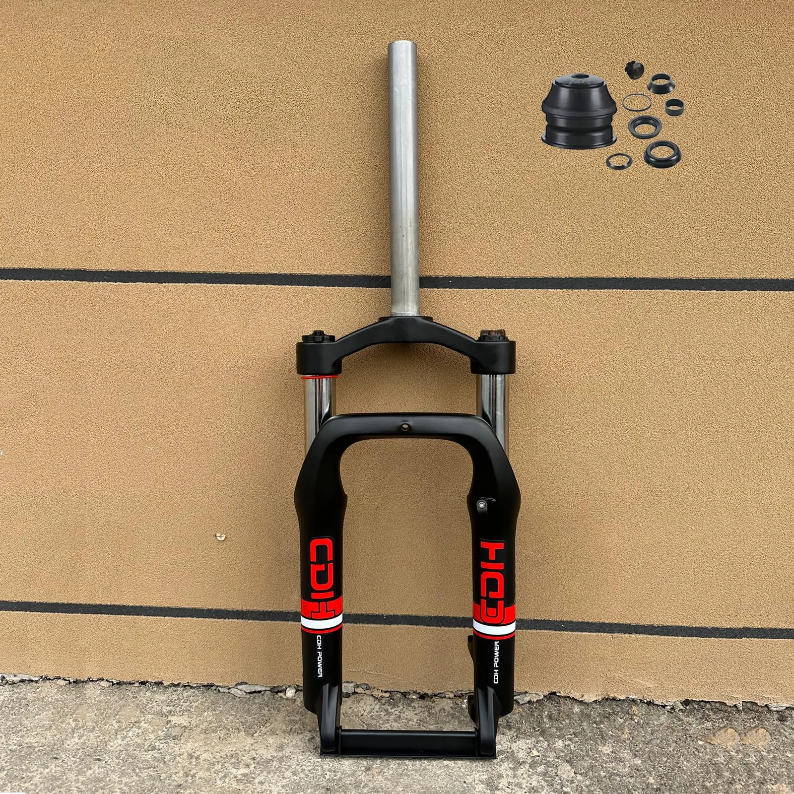 CDHPOWER 20' Fat Suspension Fork for Bicycle/Tricycle, Disc Brake, 135mm Travel, Fits 4.0' Tires