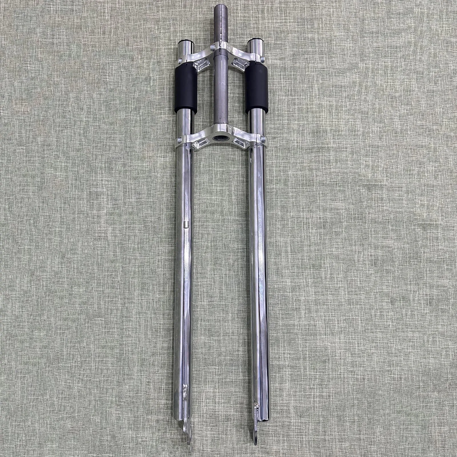 CDHPOWER 26' Bicycle Fork - 1' Threaded Triple Tree Non-Suspension for 26x3.5' Tires