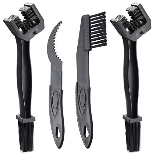 Chain Crankset Brush Bicycle Chain Cleaner Tool for Motorcycle MTB Mountain Road Bike, Black