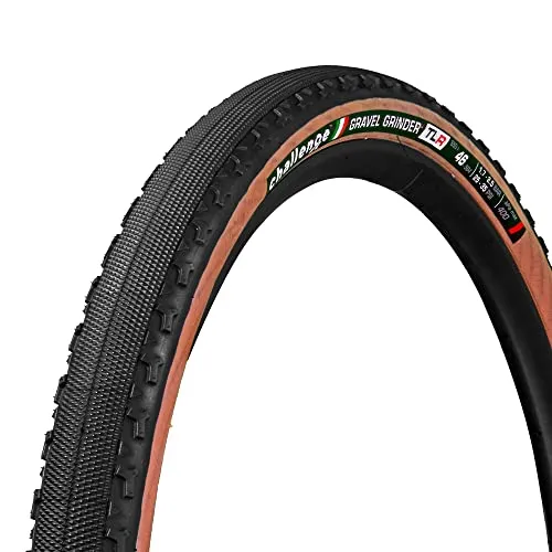 Challenge Gravel Grinder TLR Tire 650x46C - Folding, Tubeless Ready, 120TPI, Tanwall