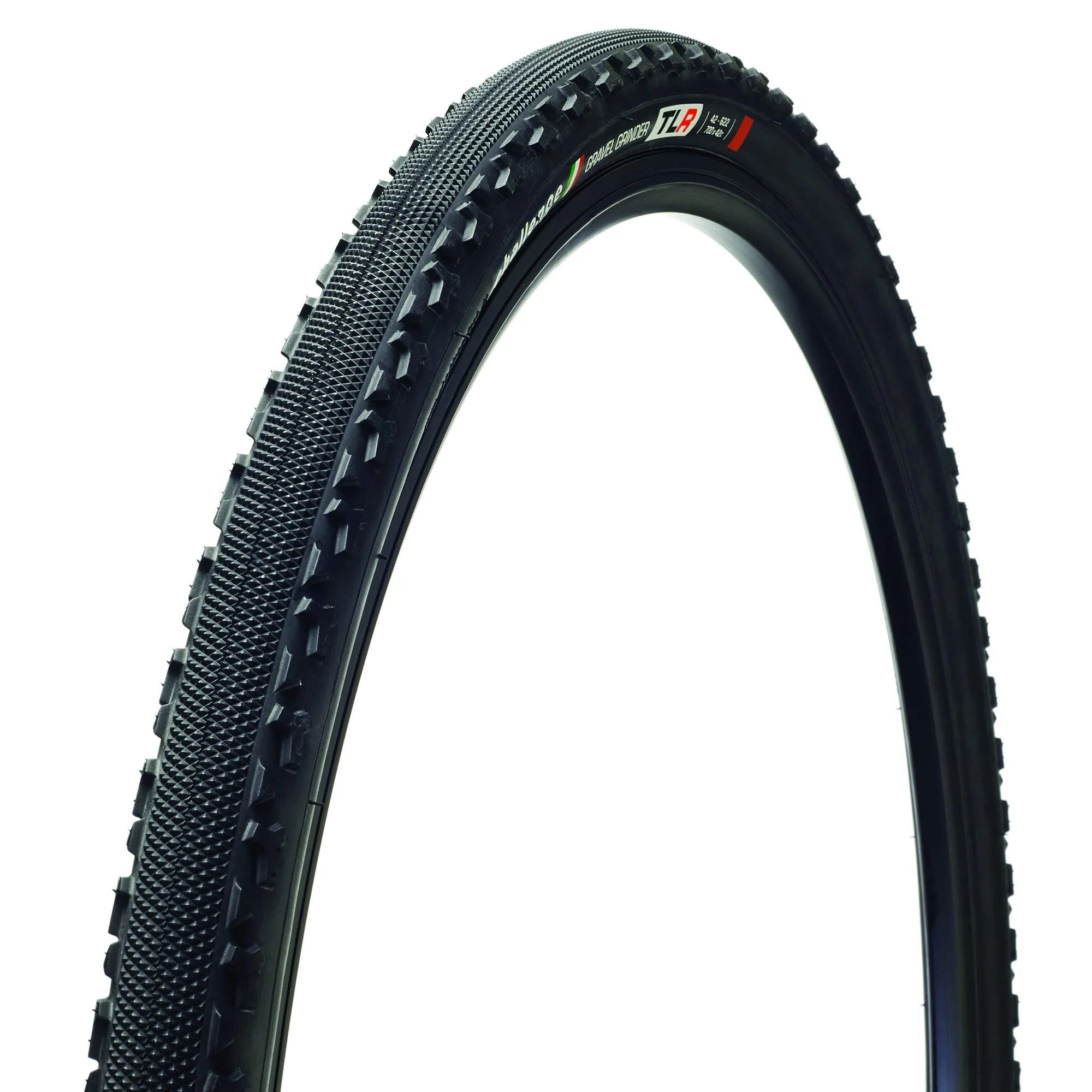 Challenge Gravel Grinder TLR Tire 700x42C - Tubeless Ready, Folding, Nylon, Black