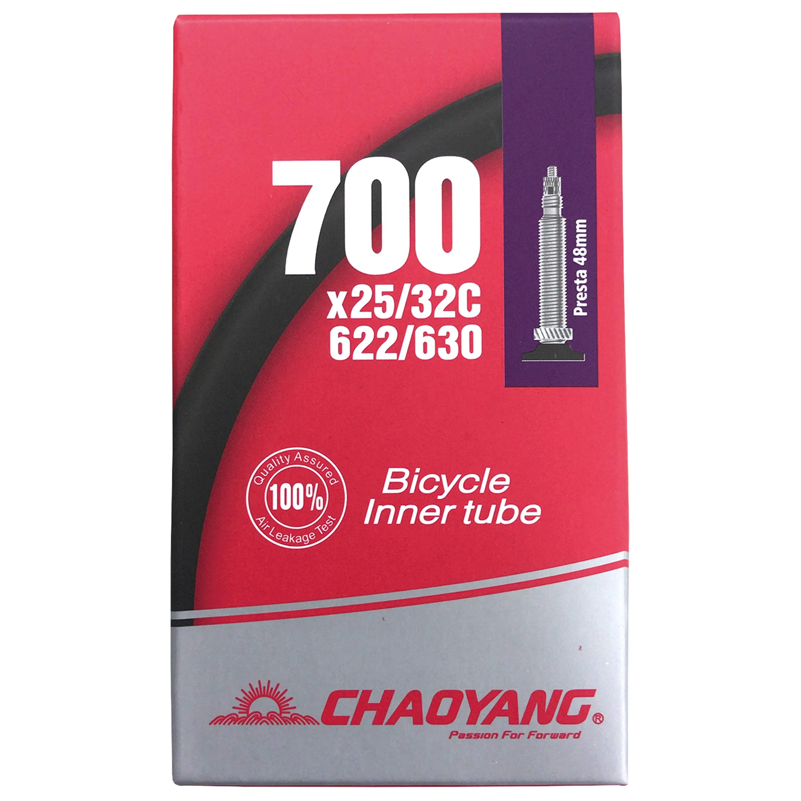 Chao YANG Bicycle Tube 700×25~32C with Presta 48mm Valve - Premium Quality Tube for Cyclists