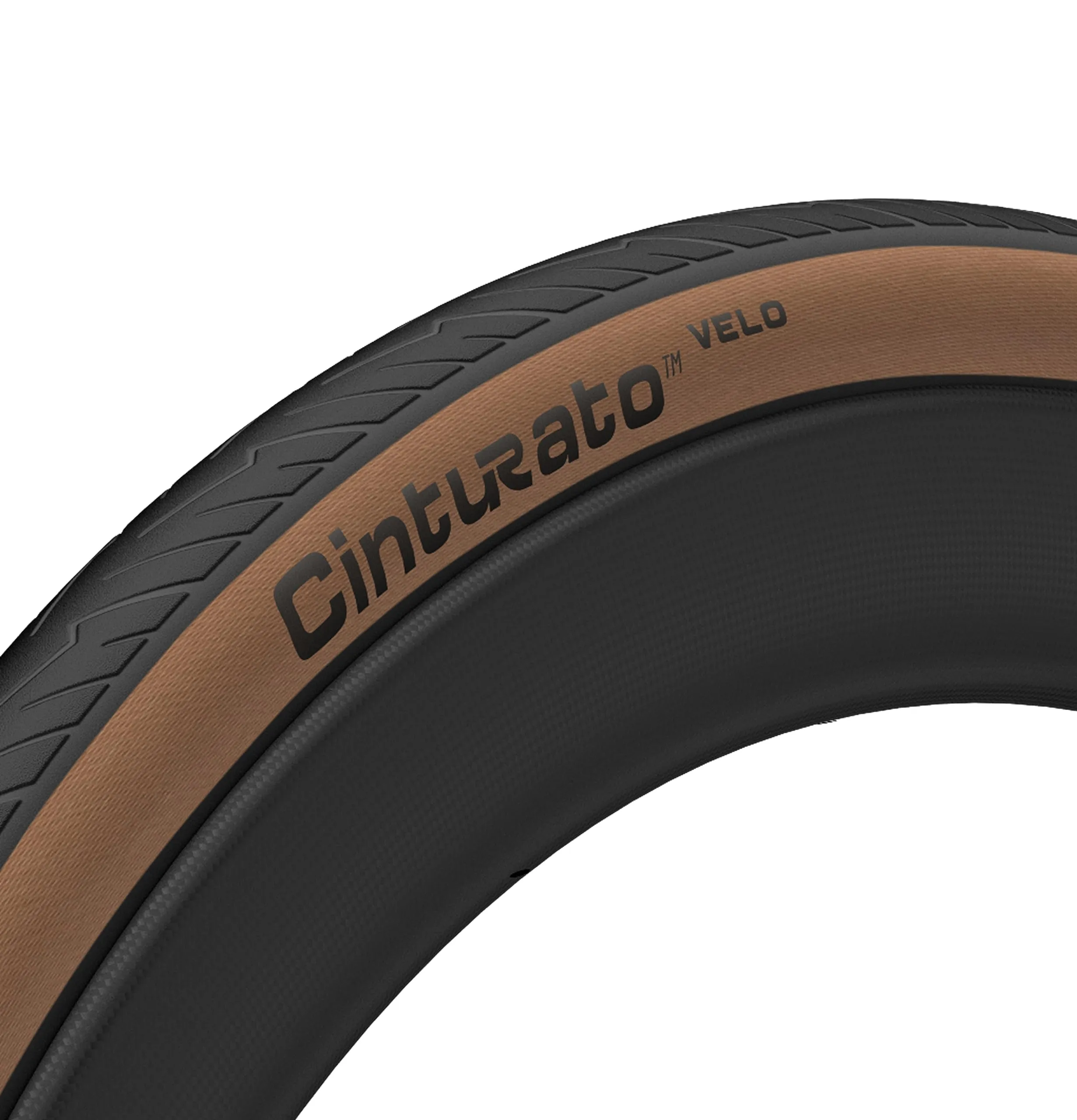 Cinturato Velo Road Bike Tire - Tubeless Ready Clincher TLR - 700c Sizes - Black/Tan or Reflective Sidewall