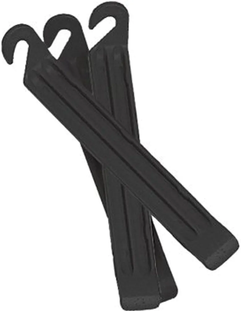 Classic Tire Levers, 3 Pack, Black - Durable Technopolymer Design for Easy Tire Removal