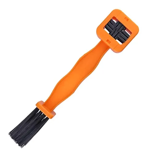 Cleaning Brush for Bicycle Chain and Tire - Durable Orange Tool for Motorcycle and Bicycle Care