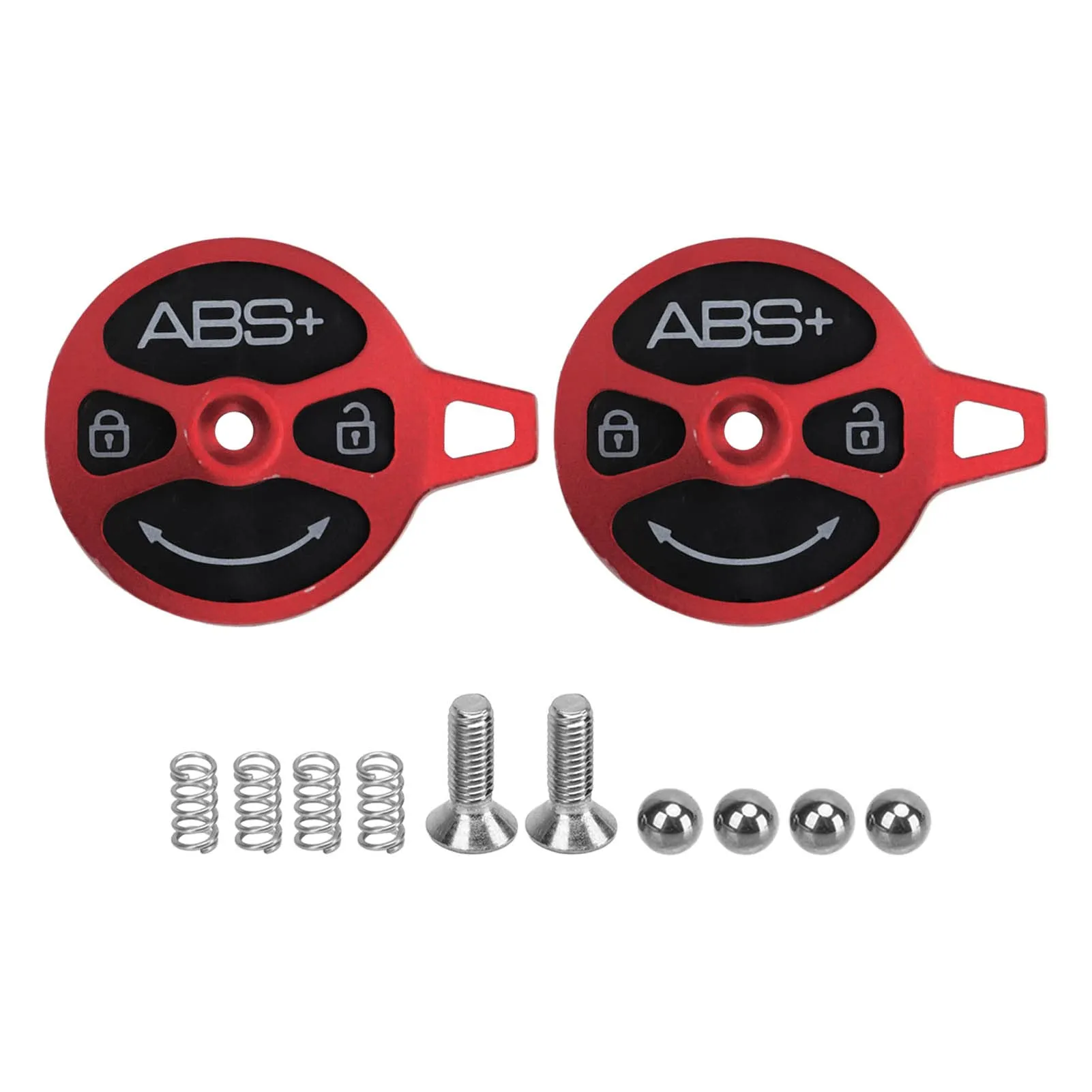 CNC Aluminum Alloy Cycling Mountain Bike Fork Cap Protectors - 2 Sets Red Airtight Covers