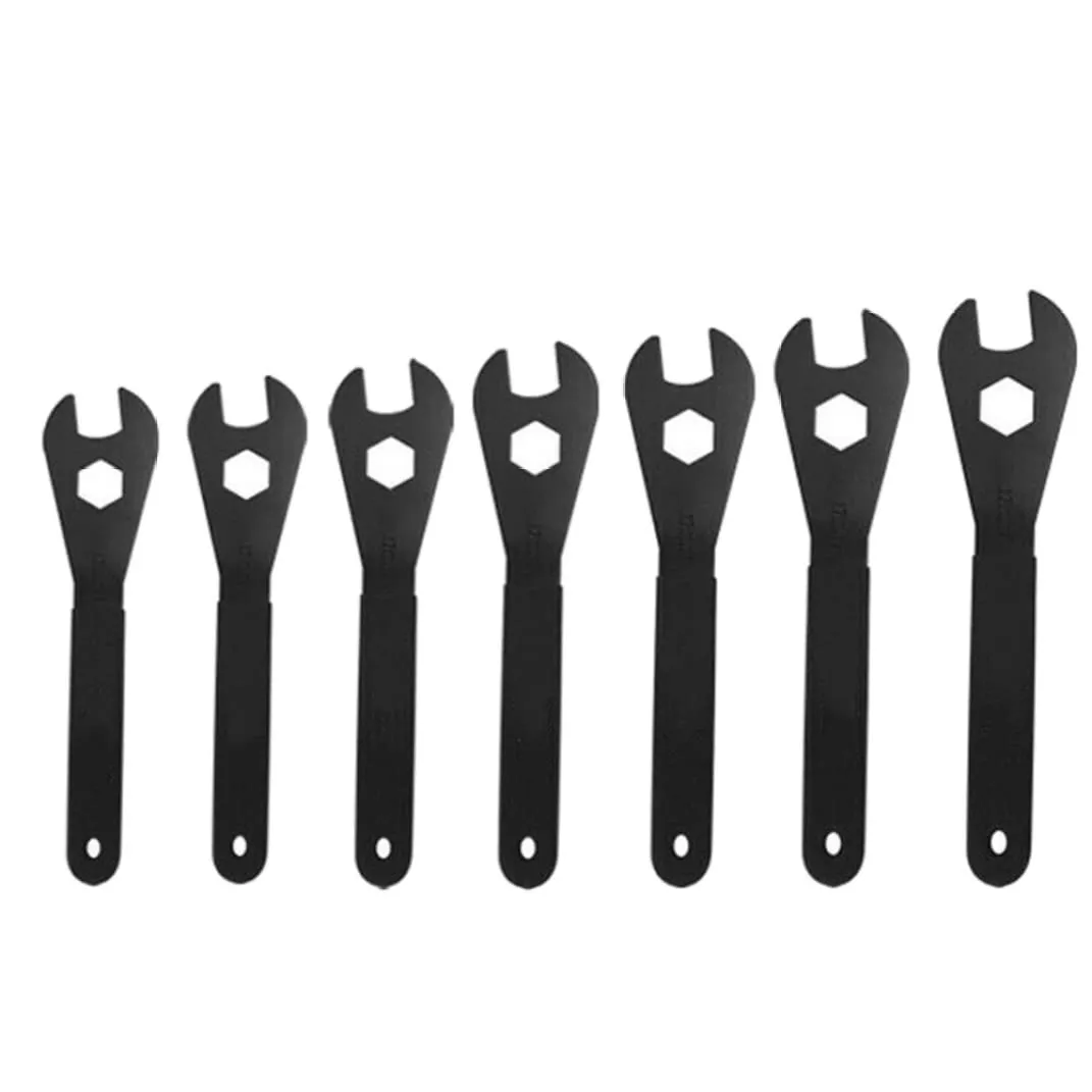 Cone Wrenches Hub Nut Remover 7PCS Set for Bike Pedal Repair Spanners 13-19mm KYEQATY Tools