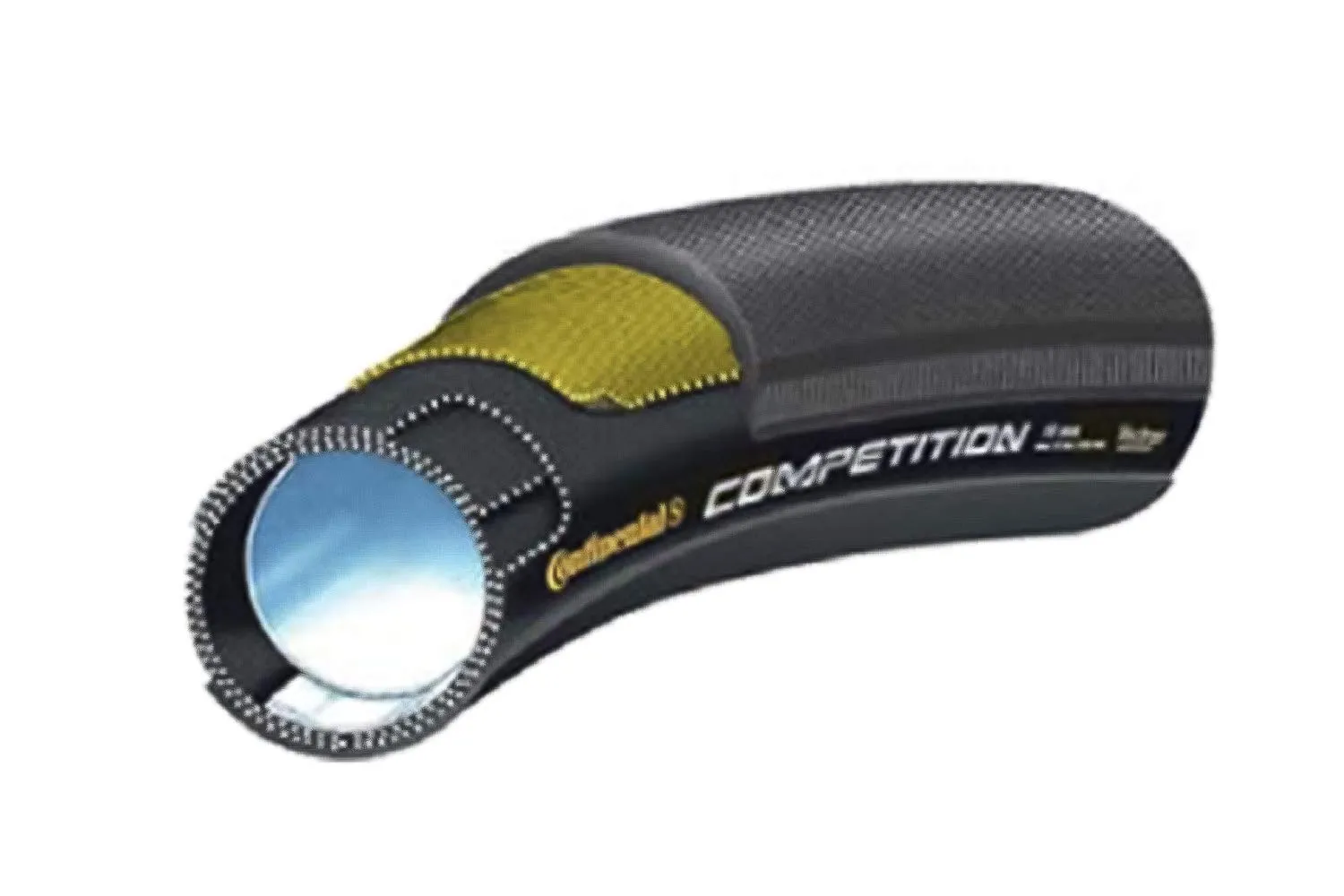 Continental Competition Tubular Road Bicycle Tire 28x25mm - BlackChili - Puncture Resistant