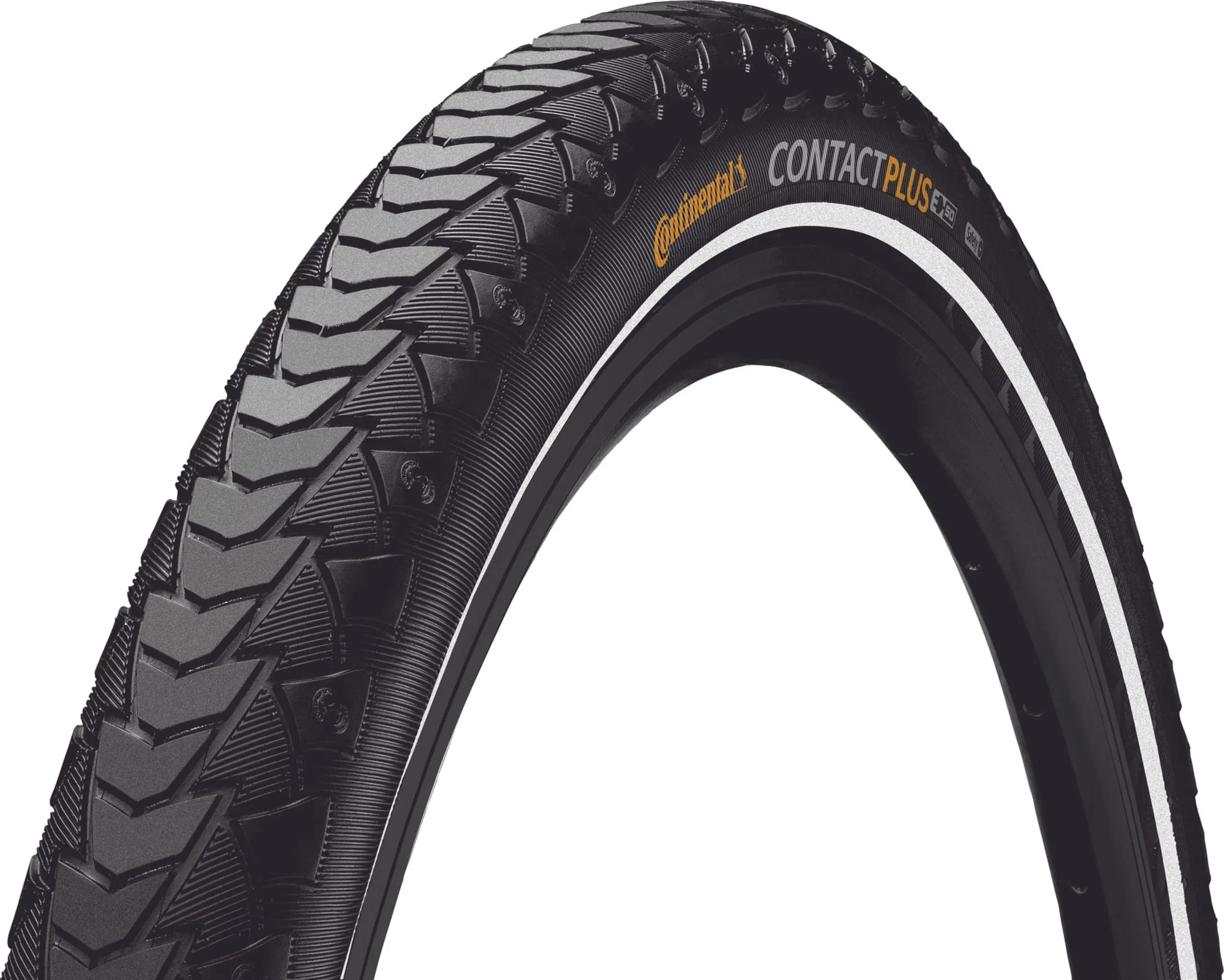Continental Contact Plus 24' Tire - Clincher, Black/Reflex, Puncture Protection, E50 Size