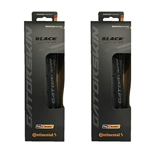 Continental Gatorskin Black Edition 700 x 28 - Set of 2 Tires - Durable, Not Tubeless Ready