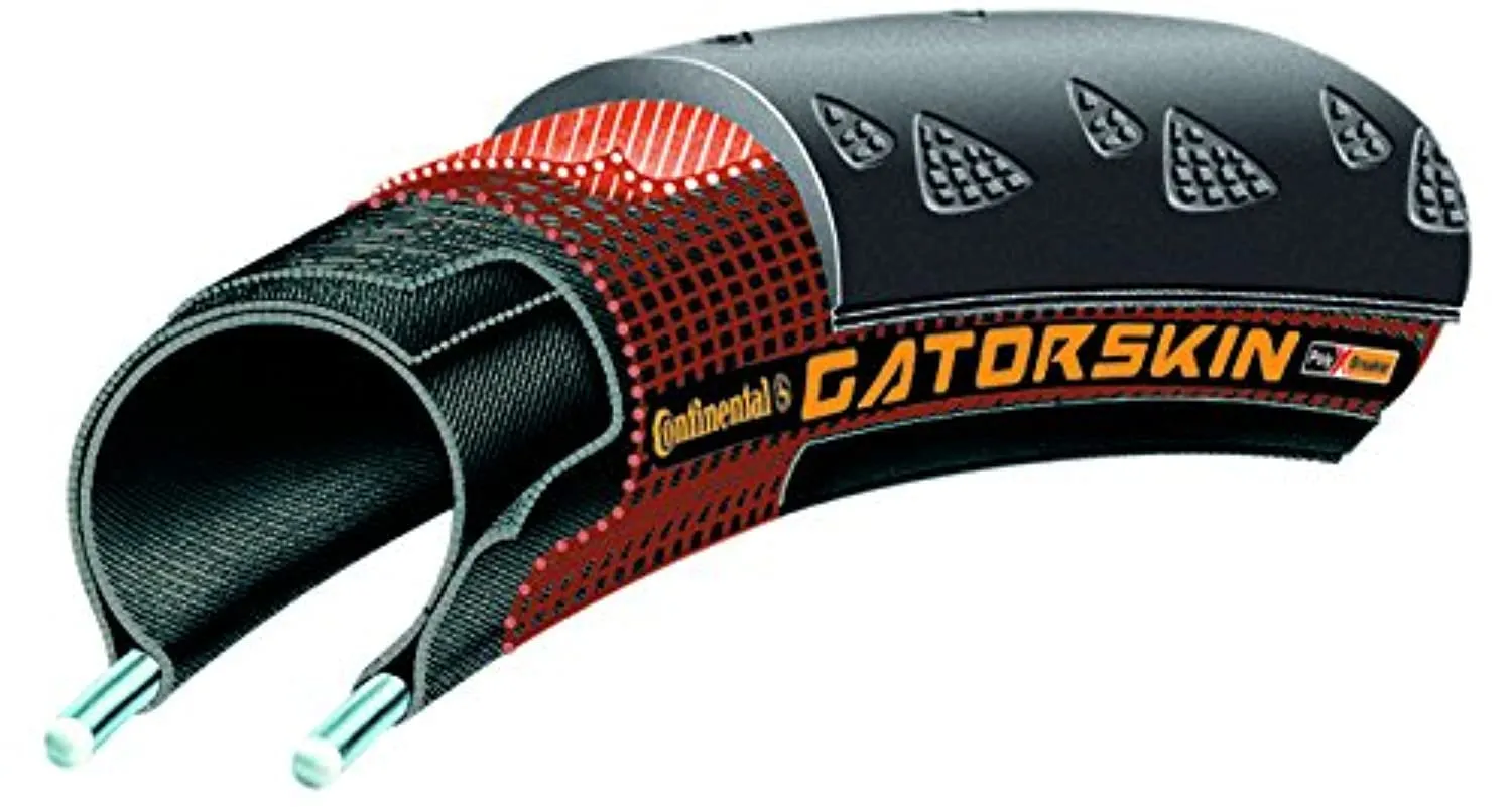 Continental GatorSkin Road Tire 700 x 25 - Durable, Puncture-Resistant, Ideal for Commuting & Training