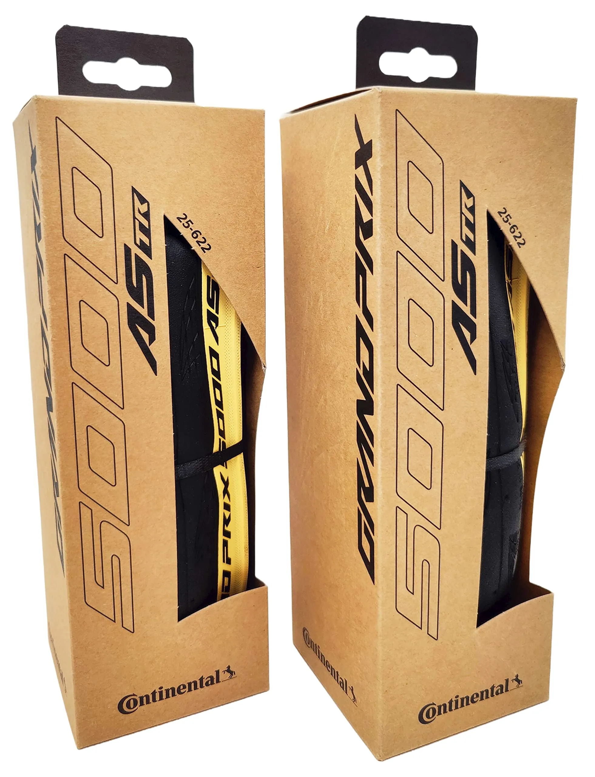 Continental Grand Prix 5000 All Season 700x25 AS TR Black Cream - Pack of 2 Tubeless Tires