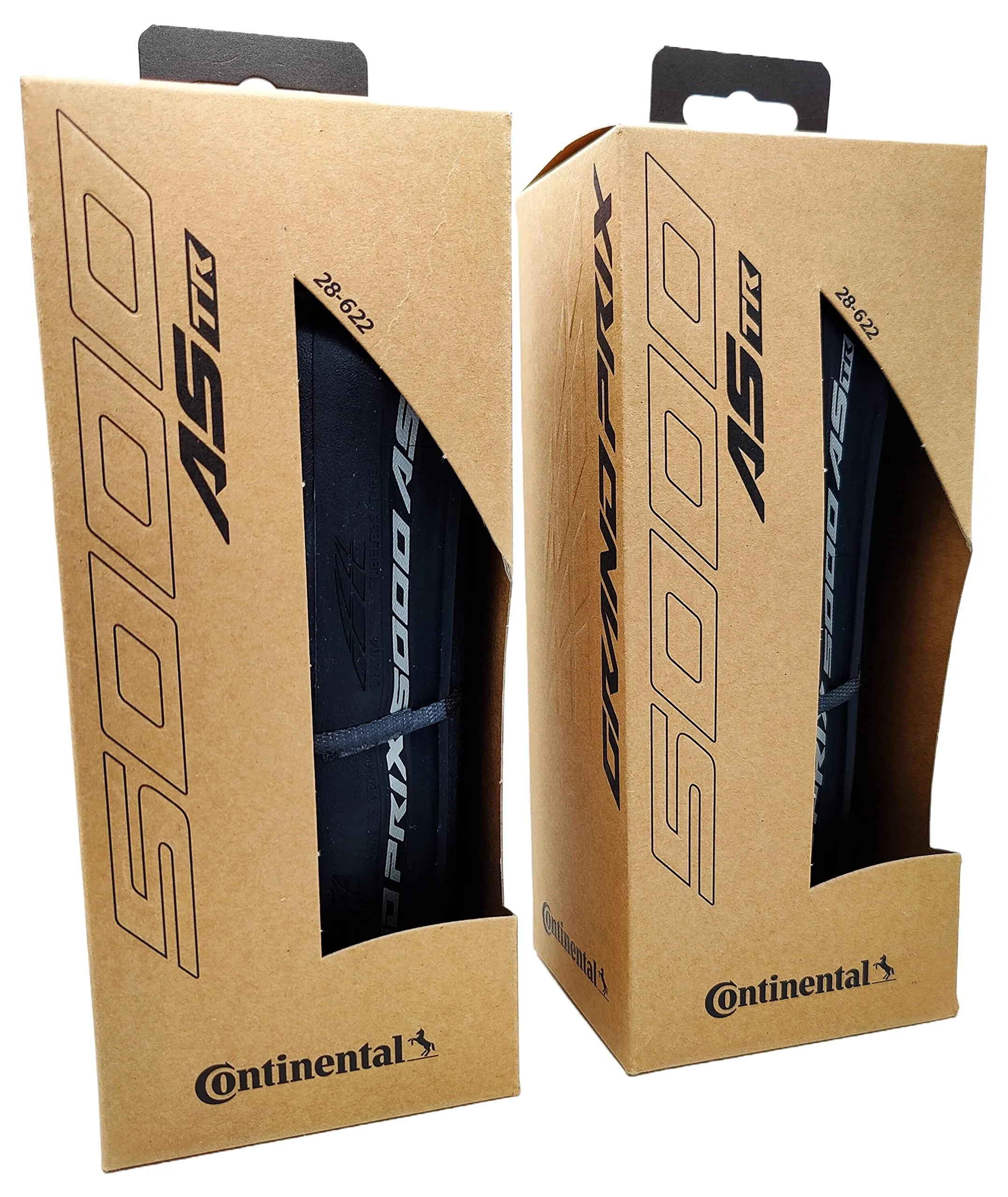 Continental Grand Prix 5000 All Season 700x28 AS TR Black Reflex - Tubeless Ready Pack of 2