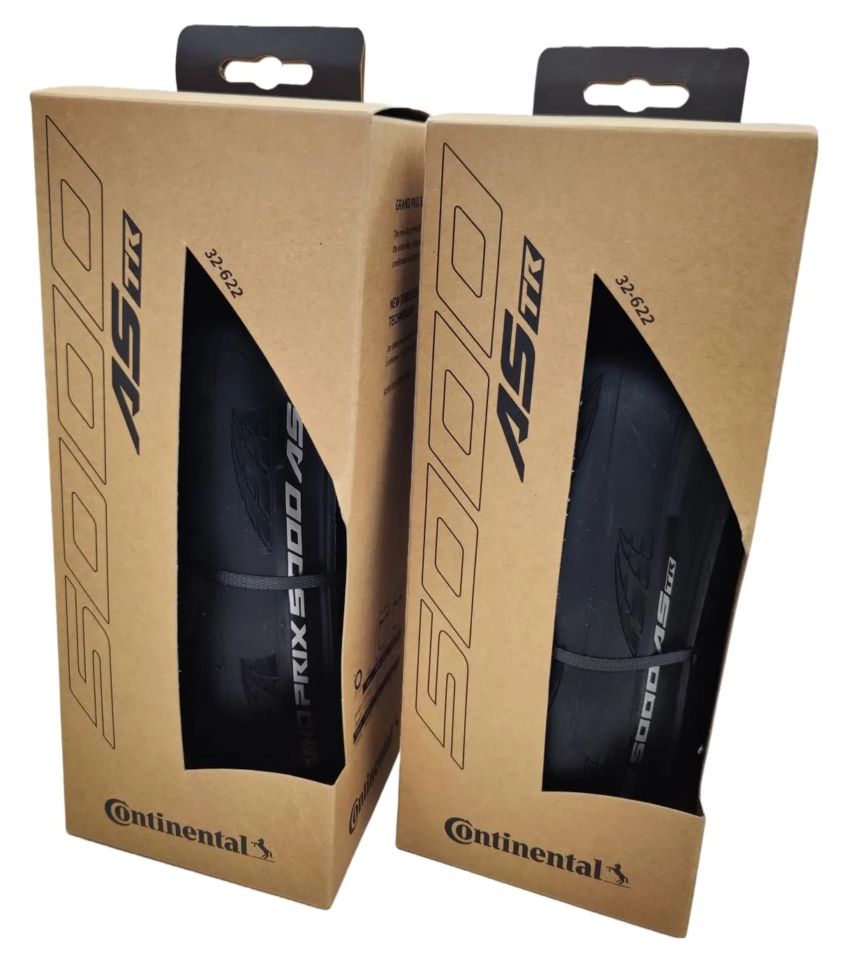Continental Grand Prix 5000 All Season Tubeless Ready Tires - 700x32 - Pack of 2 - Black Reflex