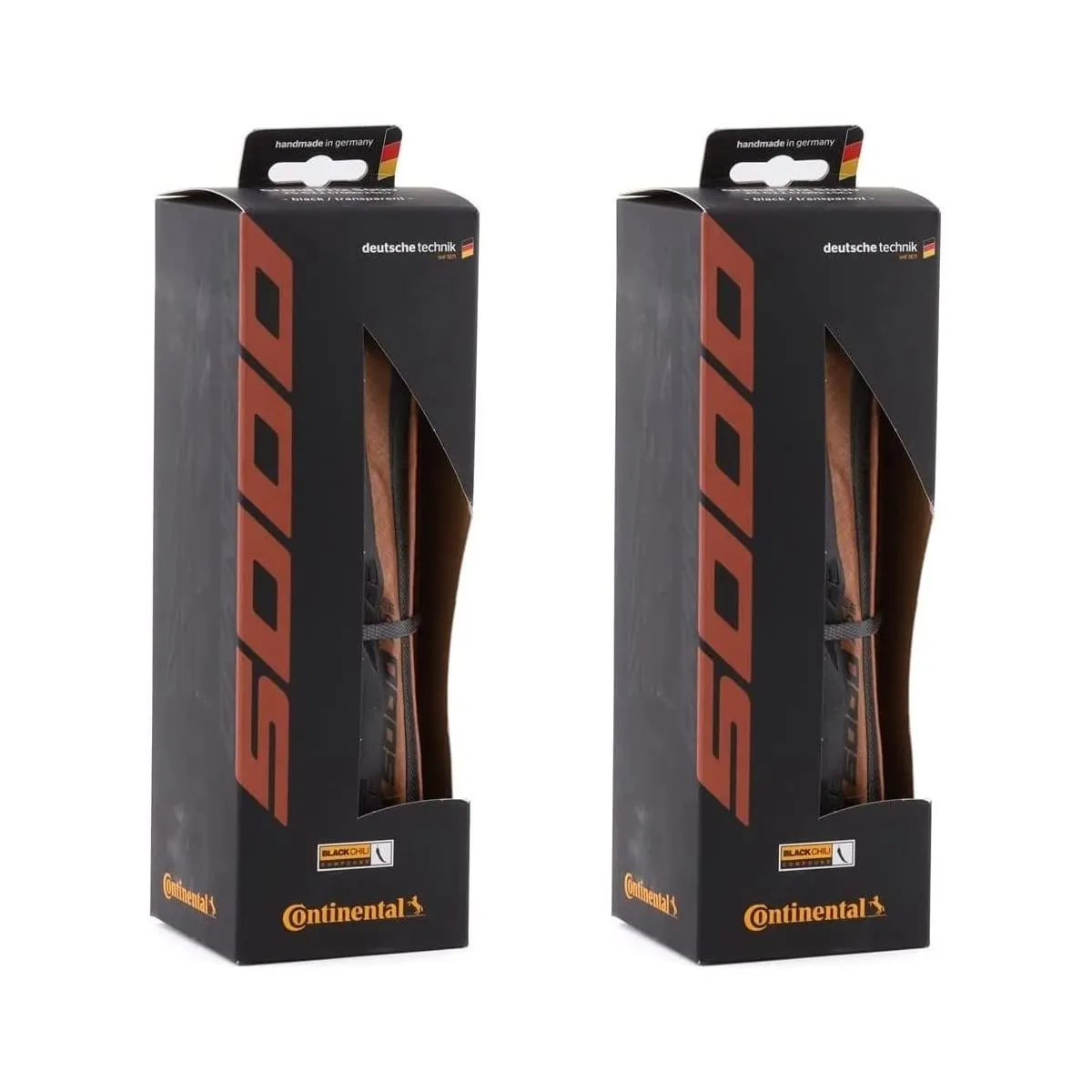 Continental Grand Prix 5000 Fold Tire Pair 700x28c Black/Transparent - Superior Grip & Comfort