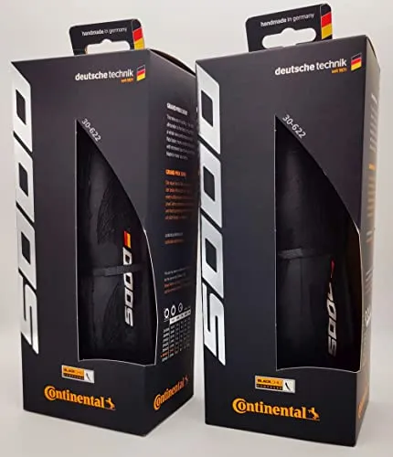 Continental Grand Prix 5000 Folding Tires - 700x30c Black - 2 Units for Road Racing