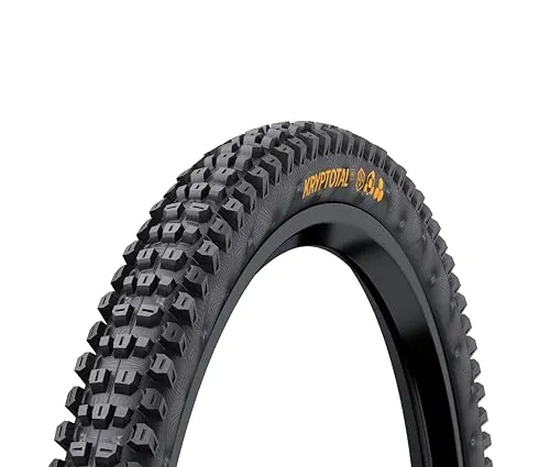 Continental Kryptotal-F 27.5 x 2.4 MTB Tire - SuperSoft Black, Ideal for Downhill & Enduro
