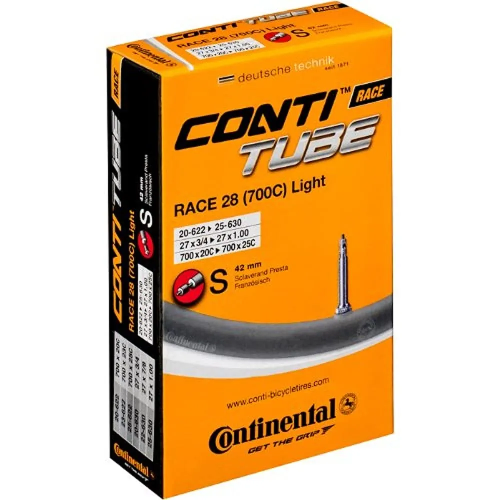 Continental Light 42mm Presta Valve Tube 650 x 18-25 - Premium Quality, Reliable, Lightweight