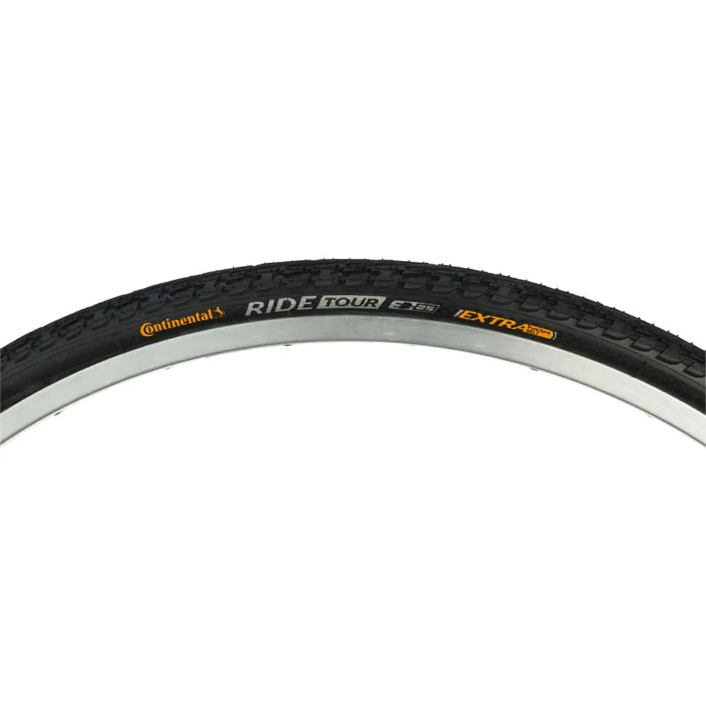 Continental Ride Tour 27 x 1 1/4-inch Bicycle Tire - Smooth Tread, Puncture Protection, E-bike Approved