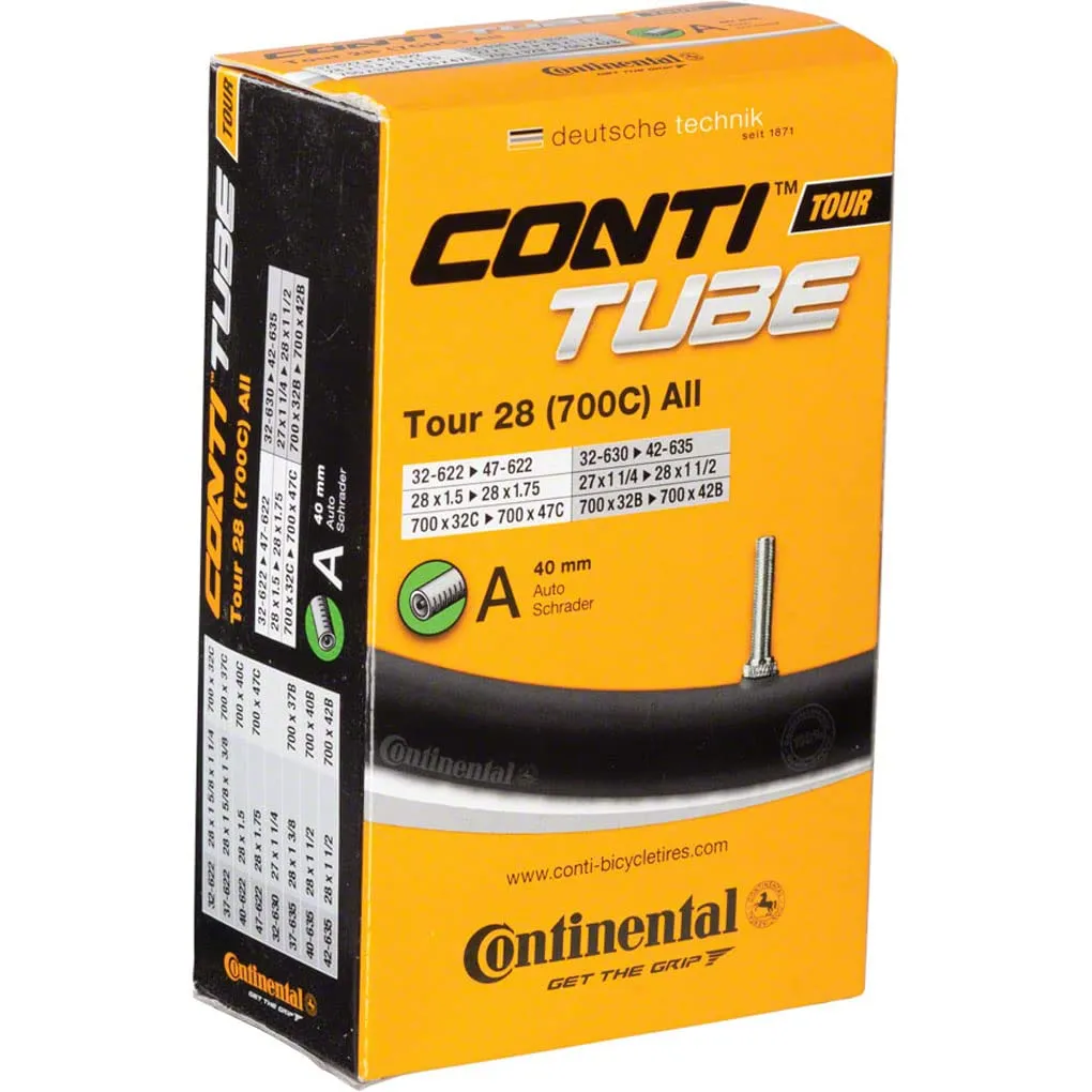 Continental Standard Tube 700 x 32-47mm with 40mm Schrader Valve for Reliable Performance