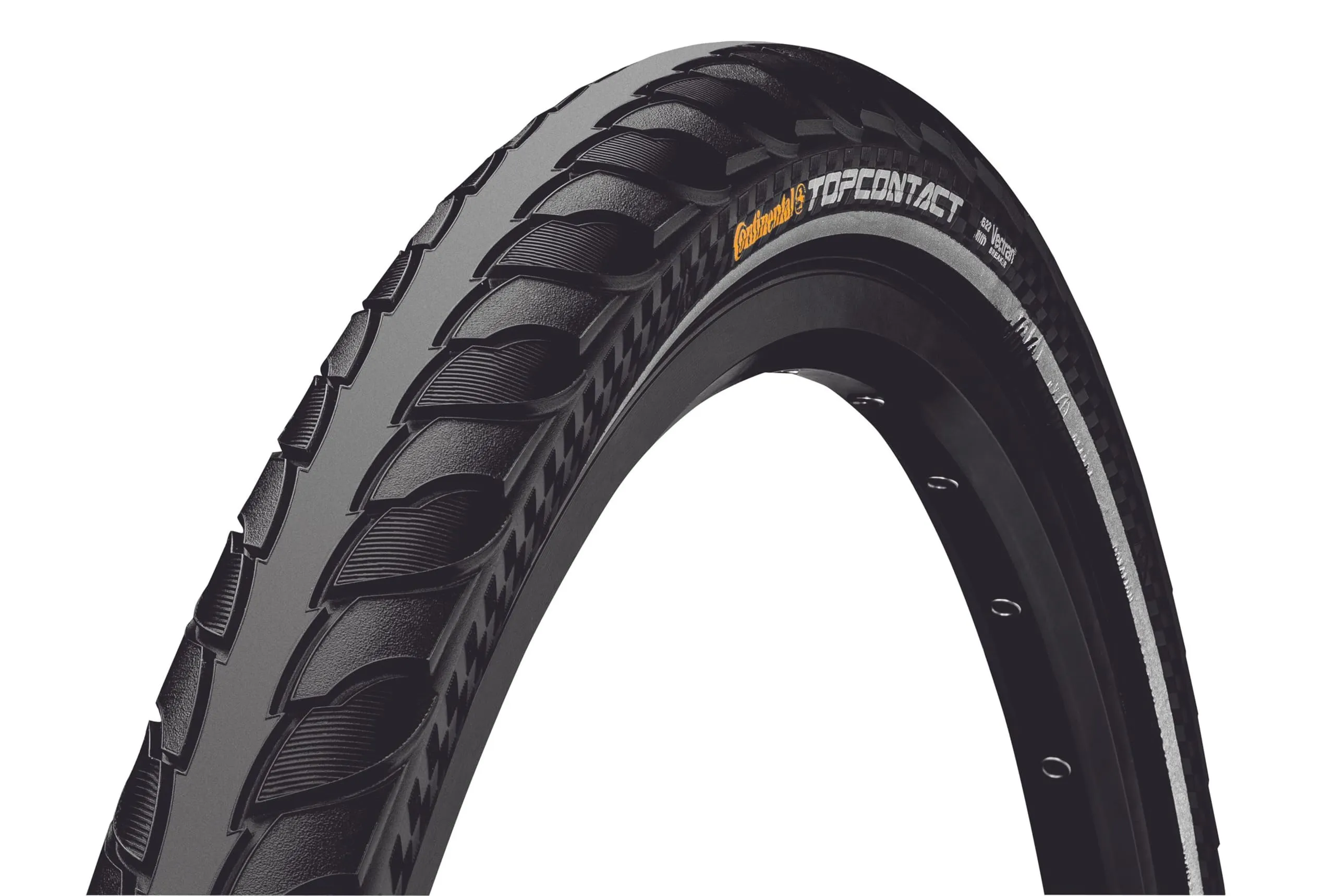 Continental Top Contact II Fold Reflex Bike Tire 700x28C - Vectran Protection for E-Bikes
