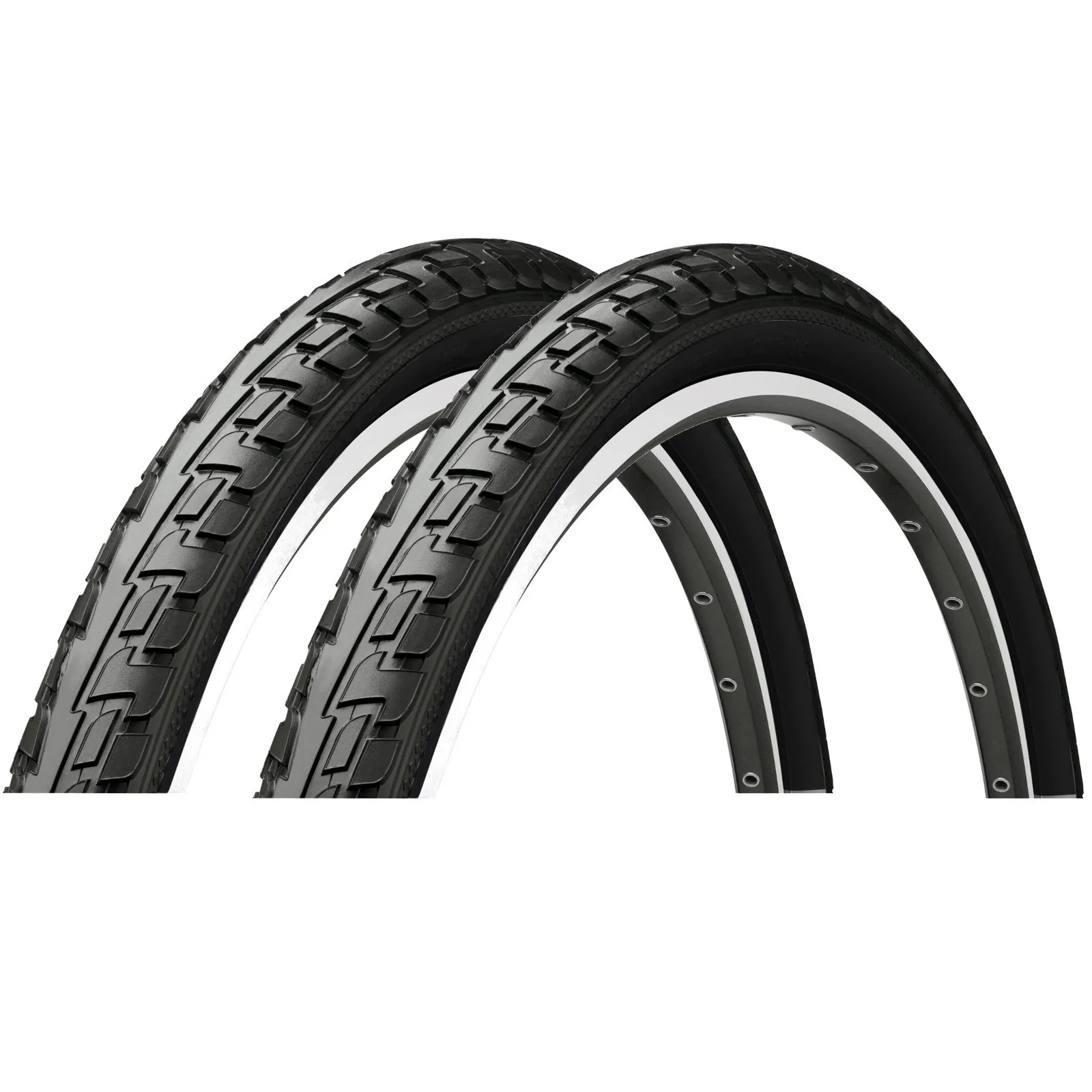 Continental Tour Ride 700 x 32c Hybrid Bike Tyres - Puncture-Proof Pair for All Surfaces