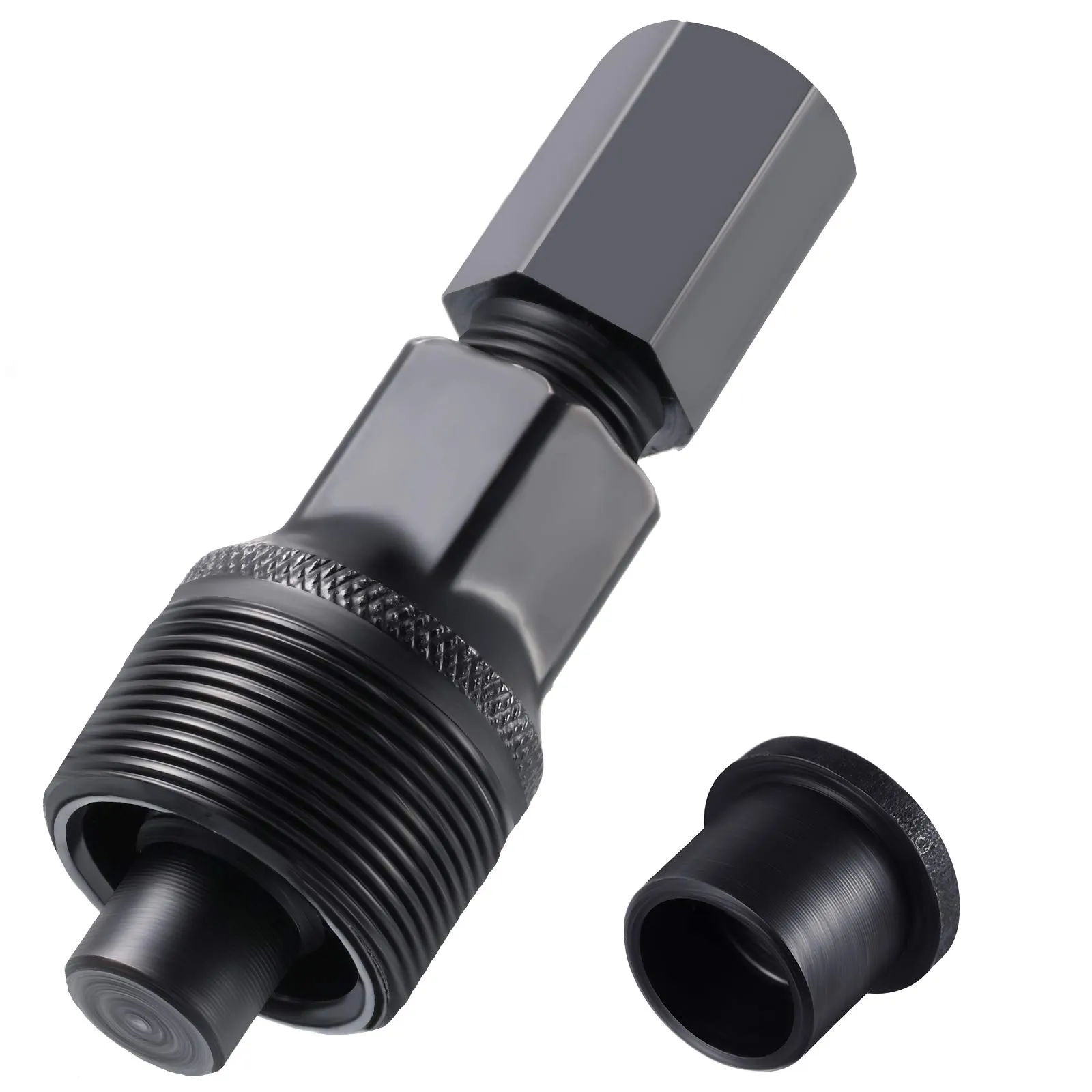 Crank Remover Bicycle Crank Puller Tool - Compact Black Cycling Crankset Arm Maintenance Tool