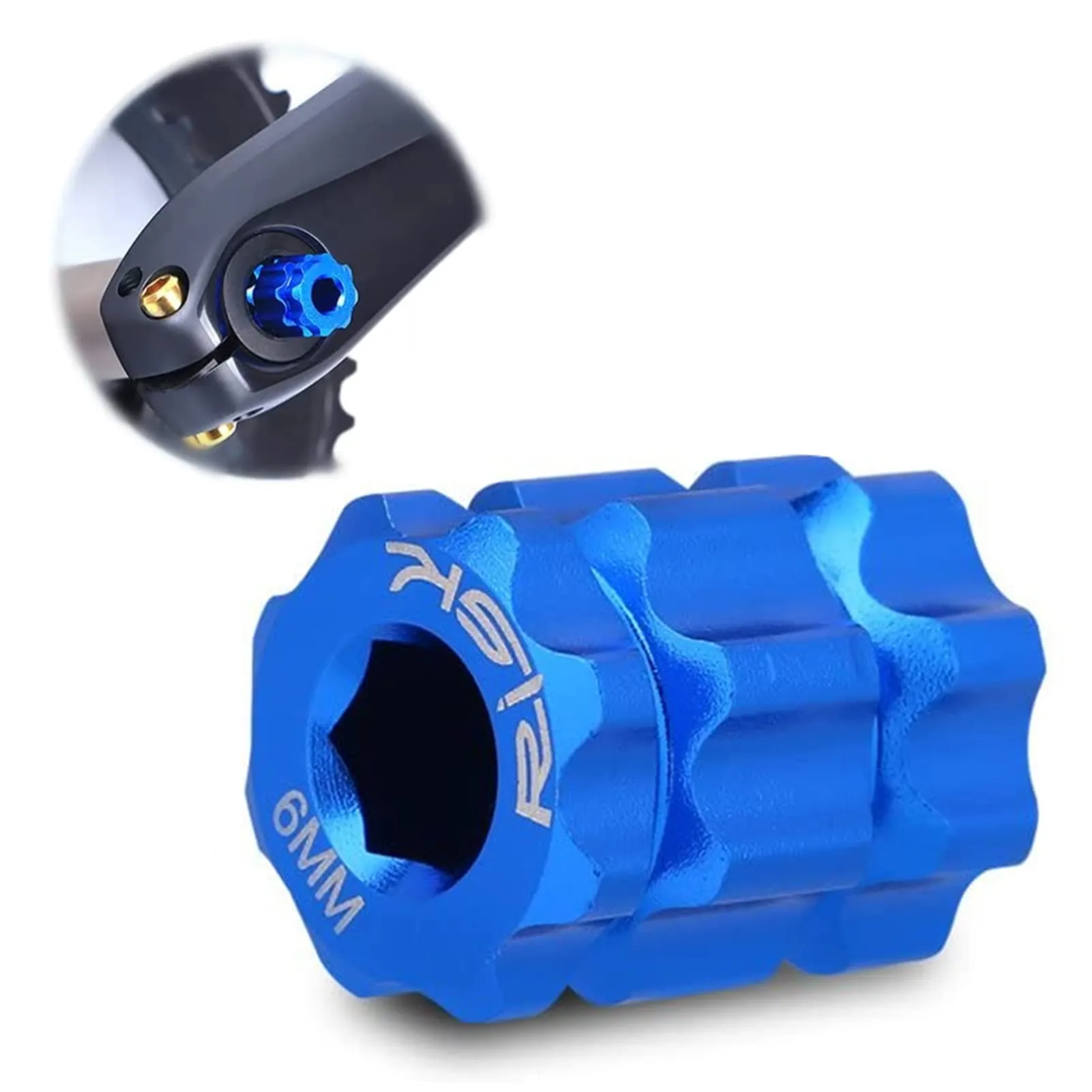 Crank Remover Tool for Mountain and Road Bikes - Aluminum Alloy, Blue - Compatible with Shimano XT R Series