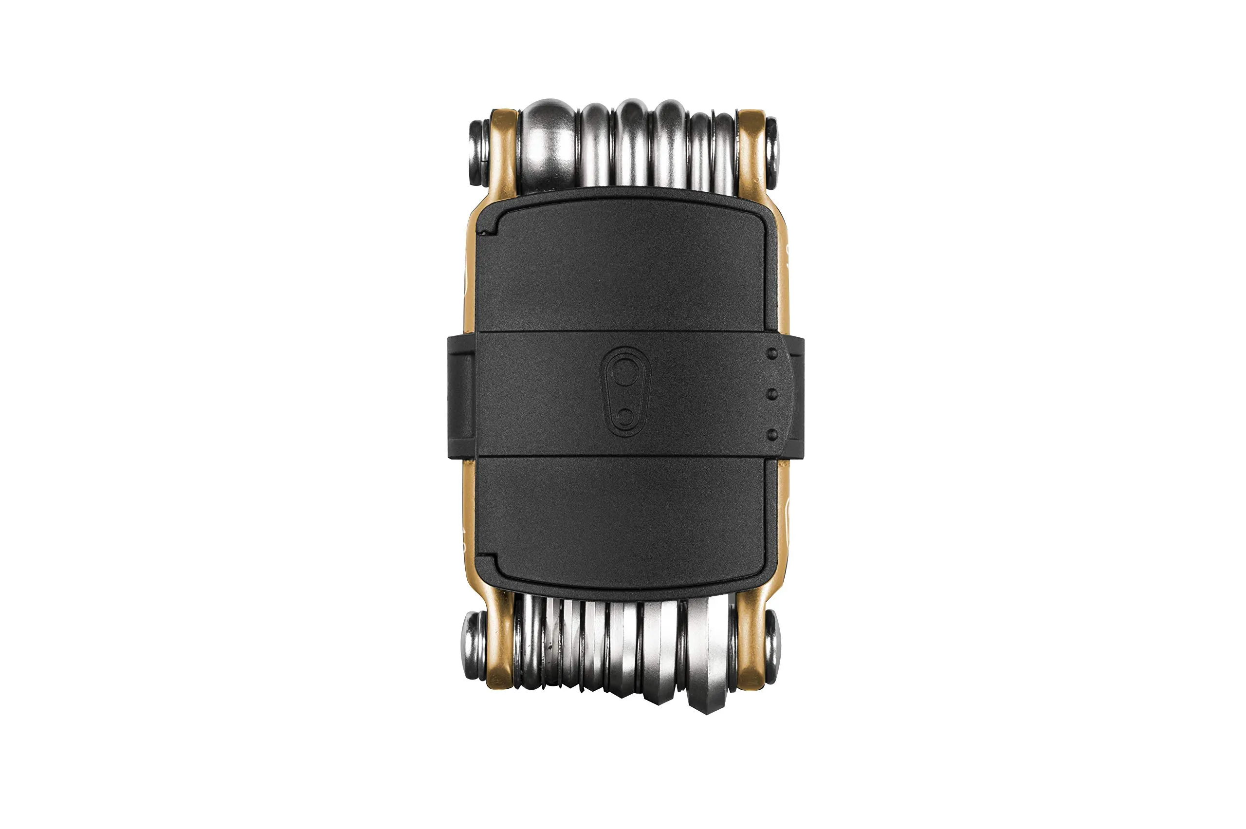 Crankbrothers M 13 Bike Multi-Tool - 13 in 1 Ergonomic Gold Tool for MTB with Tire Plug Tool