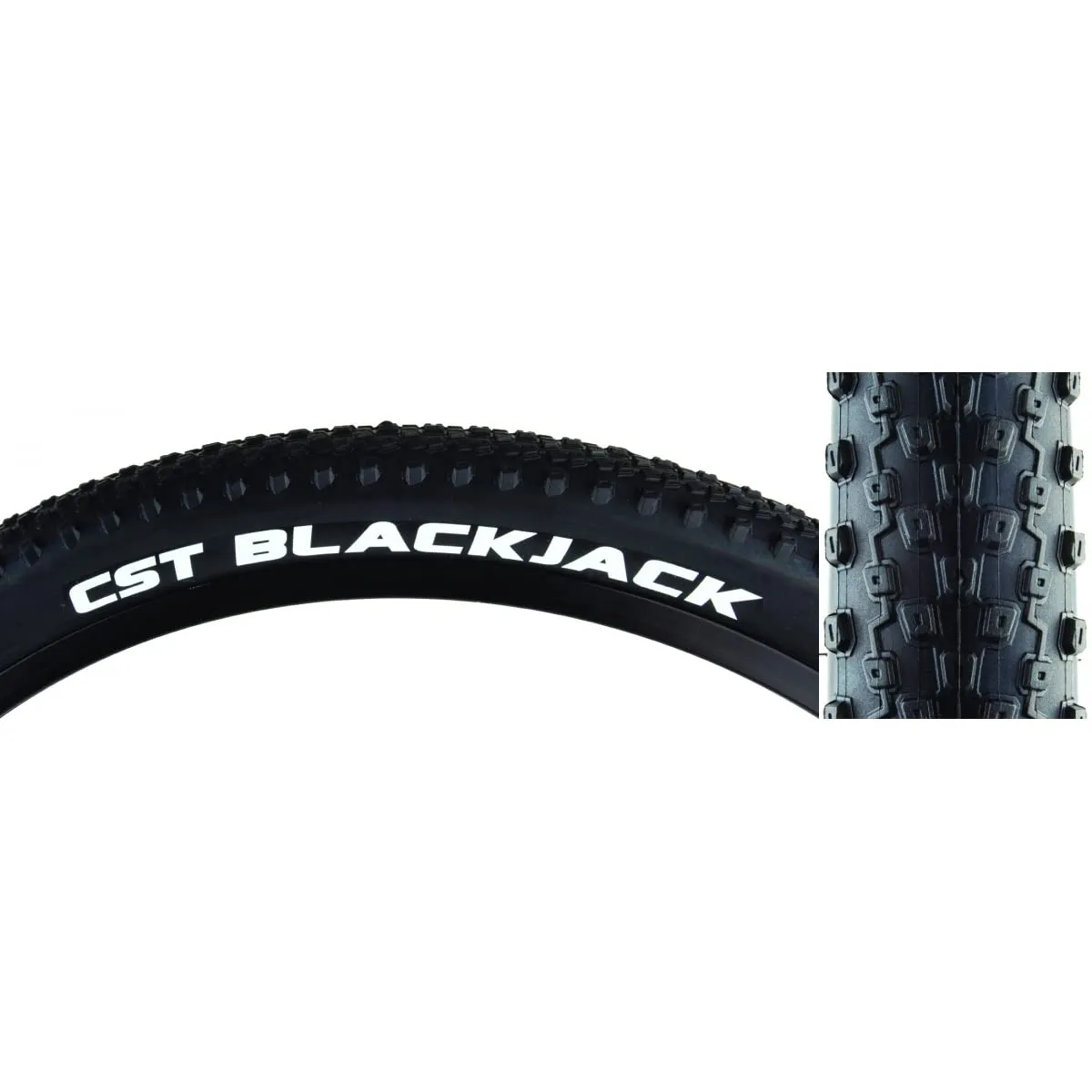 CST Blackjack Tire 26x2.1 Black Wire Sidewall for Optimal Performance and Durability