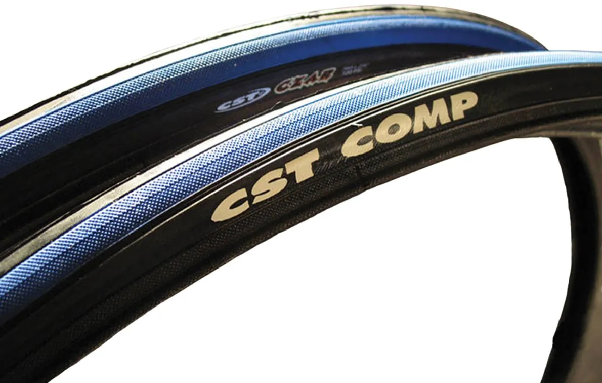 CST Czar Comp Road Tire - Blue/Black - 700x25 - 120psi Max - Enhanced Cornering Traction