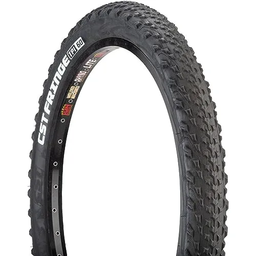 CST Fringe Bicycle Tire 24'x2.80 - Black Clincher Wire - Durable 60TPI for High Performance