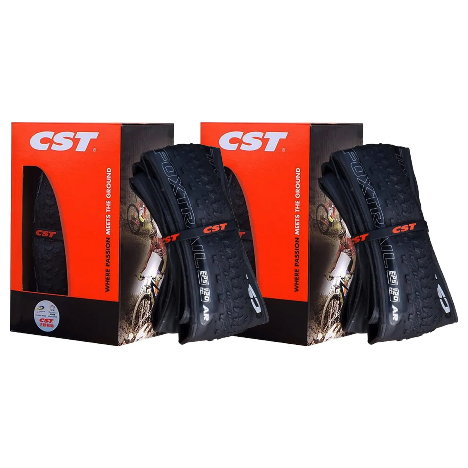 CST Jack Rabbit II C1747N 2-Pack Foldable MTB Tires 26/27.5'