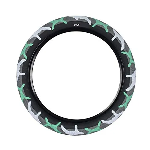 Cult X Vans Tire 26 x 2.1 - Clincher, Wire Bead, Teal Camo/Black - Grippy, High Pressure Sidewalls