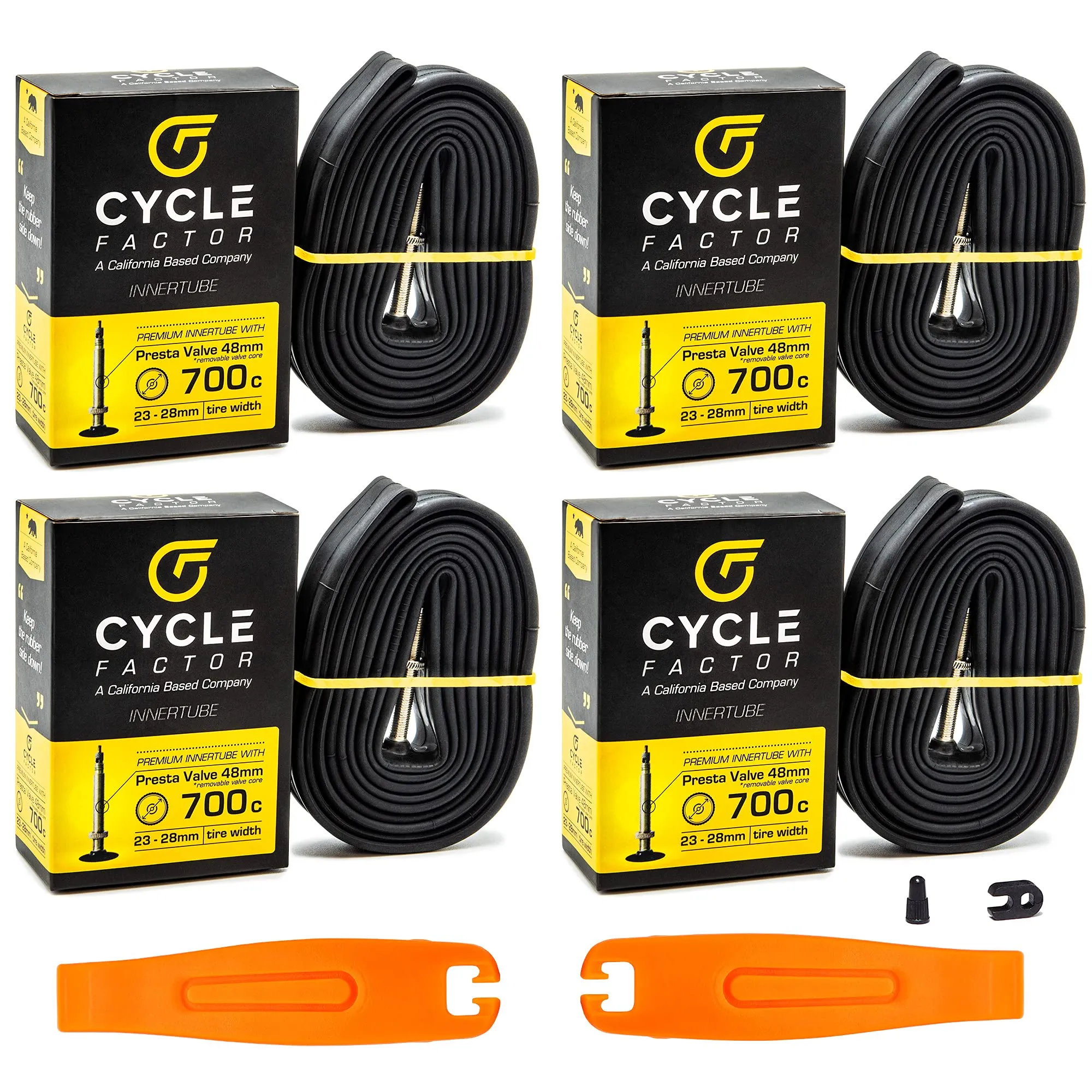 Cycle Factor 700c 23/28mm Presta Valve Innertube 48mm