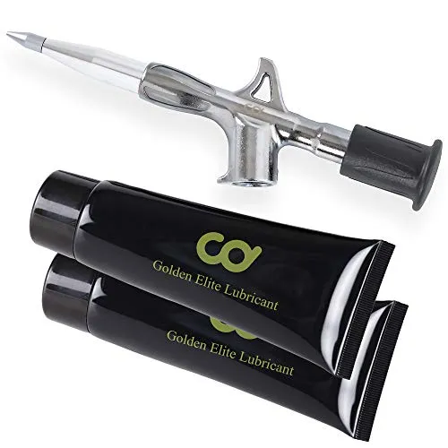 CyclingDeal Bike Grease Lubricant Injector Gun - 9/16' Threaded Mini Tool for Bottom Bracket & Hubs
