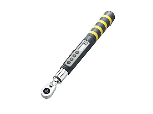 D-Torq Digital Bike Torque Wrench - Precision Tool with Programmable Over-Tighten Alarm, Silver/Grey