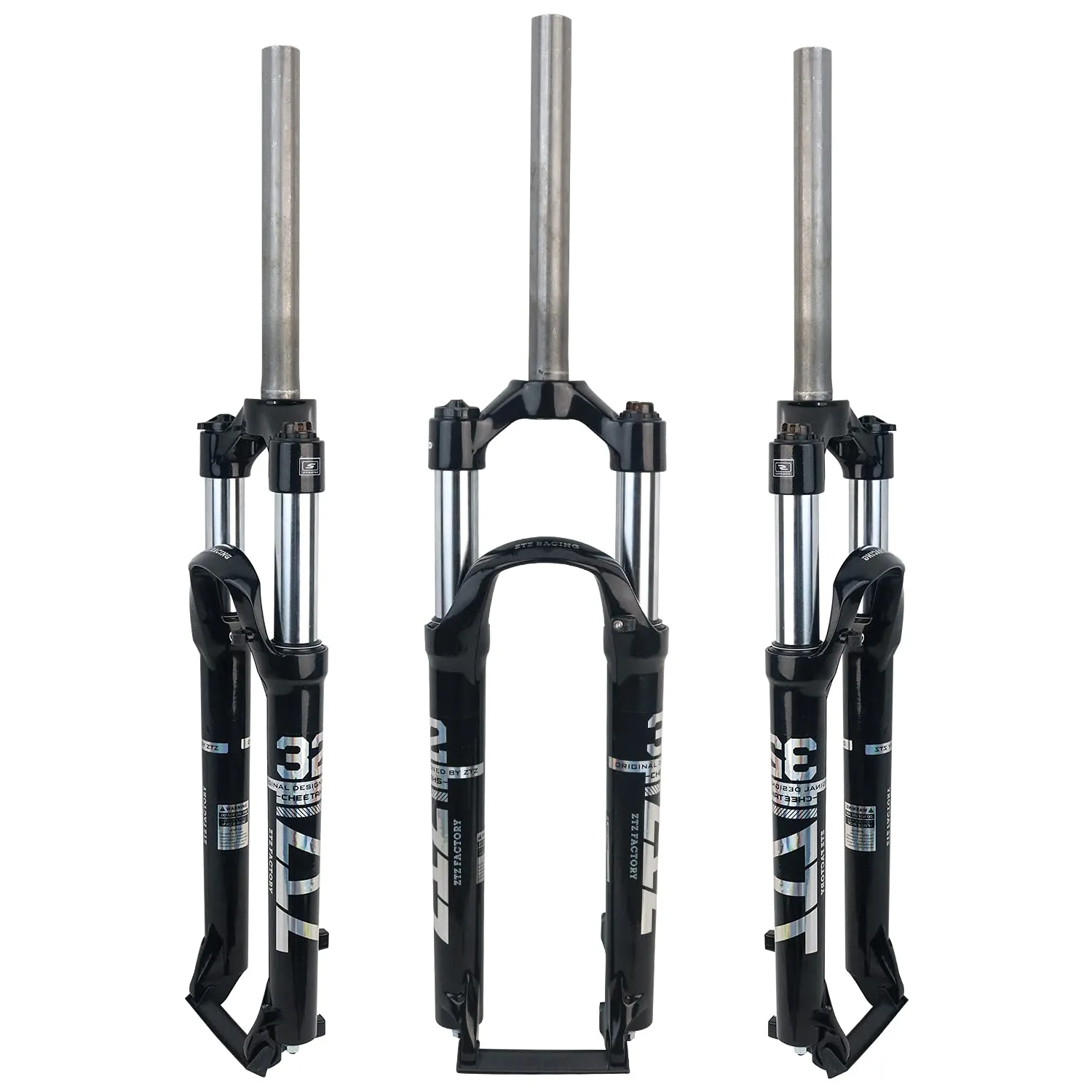 DBoy 27.5' Mountain Bike Front Fork - Aluminum Alloy Suspension with Manual Lockout, Black/White