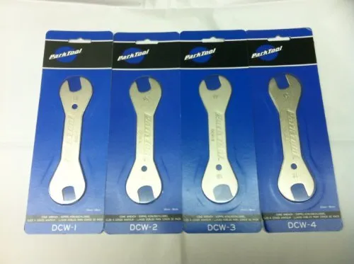DCW-Set Double End Cone Wrench Set - Park Tool, 4 Wrenches, 13mm to 18mm, Nickel Plated Steel
